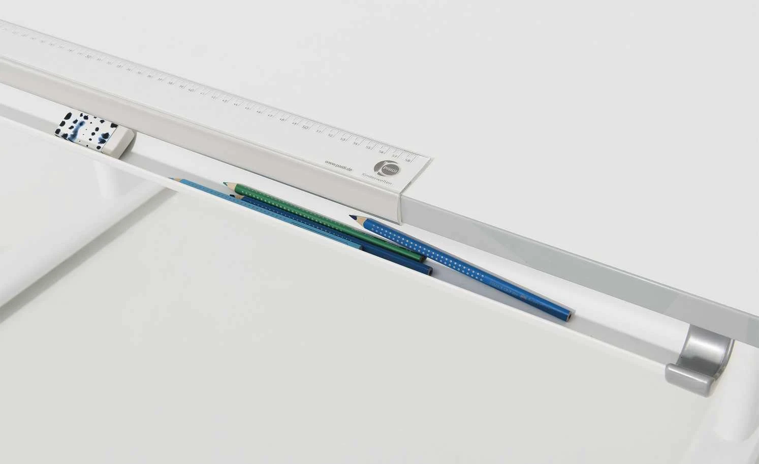 PAIDI Schülerschreibtisch Diego | Kreideweiß / silberfarbig 6 PAIDI Schülerschreibtisch Diego | Kreideweiß / silberfarbig – Bild 4