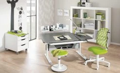 PAIDI Kinder- und Jugenddrehstuhl Sino | Limettengrün / Weiß