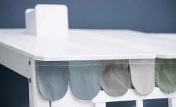 FLEXA Halbhochbett-Gestell Flexa Classic Haus | 90x200 cm Kiefer Weiß / Weiß -Kindermöbel Verkaufsladen 12110645 3 201907112242