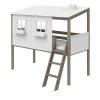 FLEXA Halbhochbett-Gestell Flexa Classic Haus | Kiefer Terra / Weiß Kiefer Terra -Kindermöbel Verkaufsladen 12110649 1 201904122112