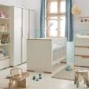 Kleiderschrank Soe | 145,5|cm Weiß / Buche -Kindermöbel Verkaufsladen 12111414 3 201908292234