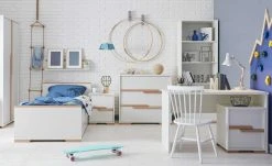 Wandboard Soe | Weiß / Buche