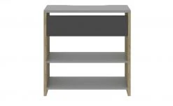 Schreibtisch-Anbauregal Holly | Mittelgrau / Hickory (Nachbildung) / Anthrazit -Kindermöbel Verkaufsladen 12111968 2 202106092233