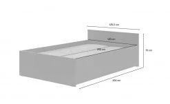 VOX Bett mit klappbarem Lattenrost Young Users | Weiß -Kindermöbel Verkaufsladen 12113555 3 202111252244