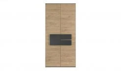 Kleiderschrank, 2-türig Holly | Mittelgrau / Hickory (Nachbildung) / Anthrazit 101,3|cm -Kindermöbel Verkaufsladen 12114044 1 202001082240
