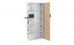 Vitrine Holly | Weiß / Hickory (Nachbildung) / Anthrazit rechts -Kindermöbel Verkaufsladen 12114077 4 202003242242