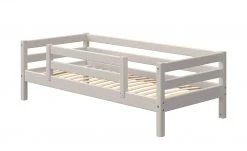 FLEXA Bett mit Absturzsicherung Flexa Classic | Kiefer Grau