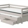 FLEXA Bett mit Ausziehbett und Schubladen Flexa Classic | Kiefer Grau -Kindermöbel Verkaufsladen 12114206 3 202111252244