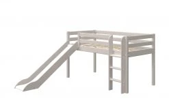 FLEXA Hochbett, halbhoch Flexa Classic | Kiefer Grau senkrechte Leiter -Kindermöbel Verkaufsladen 12114212 1 201911062244