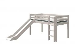 FLEXA Hochbett, halbhoch Flexa Classic | Kiefer Grau senkrechte Leiter -Kindermöbel Verkaufsladen 12114212 2 201911062244