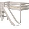 FLEXA Halbhohes Bett mit Rutsche Flexa Classic | Kiefer Grau -Kindermöbel Verkaufsladen 12114214 3 202002062236