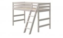 FLEXA Mittelhohes Bett Flexa Classic | Kiefer Grau Schrägleiter -Kindermöbel Verkaufsladen 12114219 2 202002062236