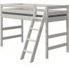 FLEXA Mittelhohes Bett Flexa Classic | Kiefer Grau Schrägleiter -Kindermöbel Verkaufsladen 12114219 3 202002062236