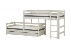 FLEXA Mittelhohes Kombibett mit Leiter Flexa Classic | Kiefer Grau senkrechte Leiter -Kindermöbel Verkaufsladen 12114220 10 202109132232