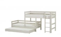 FLEXA Mittelhohes Kombibett mit Leiter Flexa Classic | Kiefer Grau senkrechte Leiter -Kindermöbel Verkaufsladen 12114220 2 202109132232