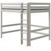 FLEXA Hochbett Flexa Classic | Kiefer Grau Senkrechte Leiter -Kindermöbel Verkaufsladen 12114234 2 201911292244