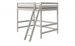 FLEXA Hochbett Flexa Classic | Kiefer Grau Schrägleiter