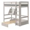 FLEXA Casa Hochbett Flexa Classic | Kiefer grau Senkrechte Leiter -Kindermöbel Verkaufsladen 12114236 2 201912022245