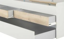 Duobett mit Stauraum Grow Up | Sandgrau / Risseiche (Nachbildung) 90 cm -Kindermöbel Verkaufsladen 12114396 12 202003132233