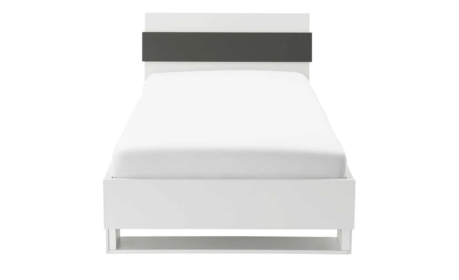Bettgestell Holly | Weiß / Anthrazit 90 cm 4 Bettgestell Holly | Weiß / Anthrazit 90 cm – Bild 2