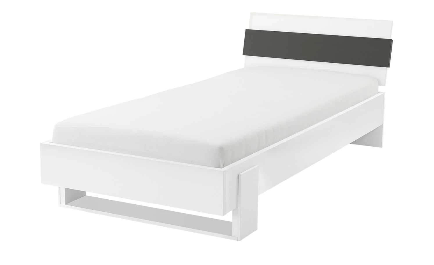 Bettgestell Holly | Weiß / Anthrazit 90 cm 5 Bettgestell Holly | Weiß / Anthrazit 90 cm – Bild 3