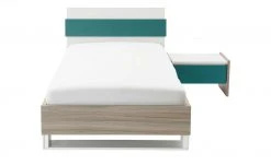 Bettgestell Holly | Weiß / Driftwood (Nachbildung) / Petrol 90 cm 9 Bettgestell Holly | Weiß / Driftwood (Nachbildung) / Petrol 90 cm -Kindermöbel Verkaufsladen 12114512 2 202002122240