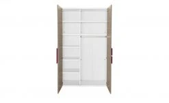Kleiderschrank, 2-türig Holly | Weiß / Treibholz (Nachbildung) / Fuchsia 126,3|cm 7 Kleiderschrank, 2-türig Holly | Weiß / Treibholz (Nachbildung) / Fuchsia 126,3|cm -Kindermöbel Verkaufsladen 12114611 1 202002140031