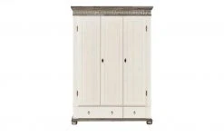 Kleiderschrank, 3-türig Bornholm | Kiefer Weiß / Kiefer lavafaben -Kindermöbel Verkaufsladen 12114616 4 201912022245