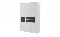 Kleiderschrank, 3-türig Holly | Weiß / Anthrazit ohne Spiegeltür