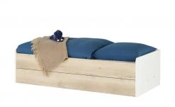 Stauraumbett Grow Up | Weiß / Risseiche (Nachbildung) 90 cm