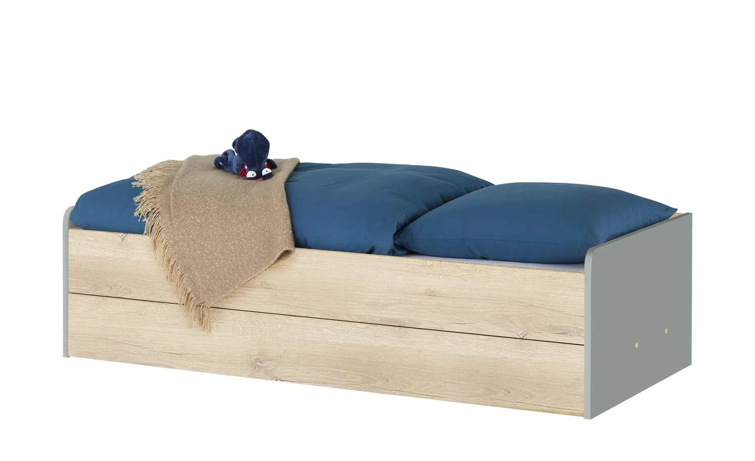 Stauraumbett Grow Up | Grau / Risseiche (Nachbildung) 90 cm 4 Stauraumbett Grow Up | Grau / Risseiche (Nachbildung) 90 cm – Bild 2