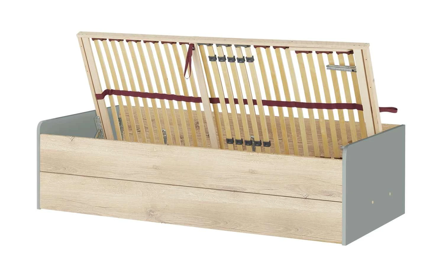 Stauraumbett Grow Up | Grau / Risseiche (Nachbildung) 90 cm 5 Stauraumbett Grow Up | Grau / Risseiche (Nachbildung) 90 cm – Bild 3