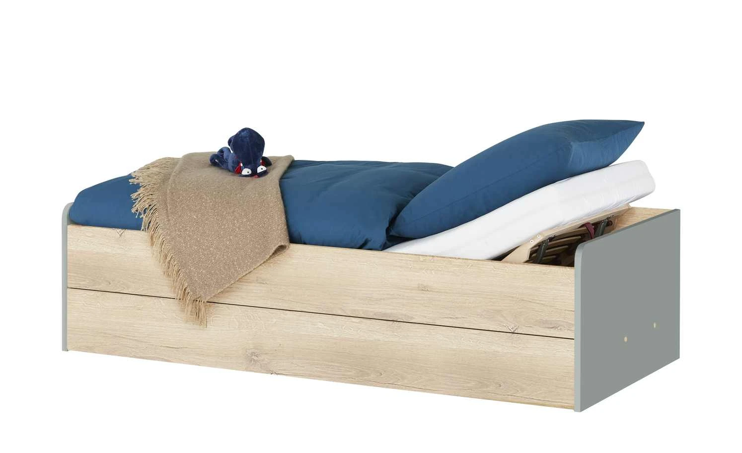 Stauraumbett Grow Up | Grau / Risseiche (Nachbildung) 90 cm 6 Stauraumbett Grow Up | Grau / Risseiche (Nachbildung) 90 cm – Bild 4