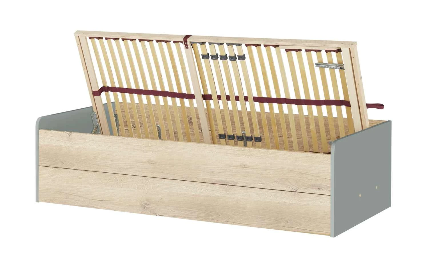 Stauraumbett Grow Up | Grau / Risseiche (Nachbildung) 90 cm 7 Stauraumbett Grow Up | Grau / Risseiche (Nachbildung) 90 cm – Bild 5