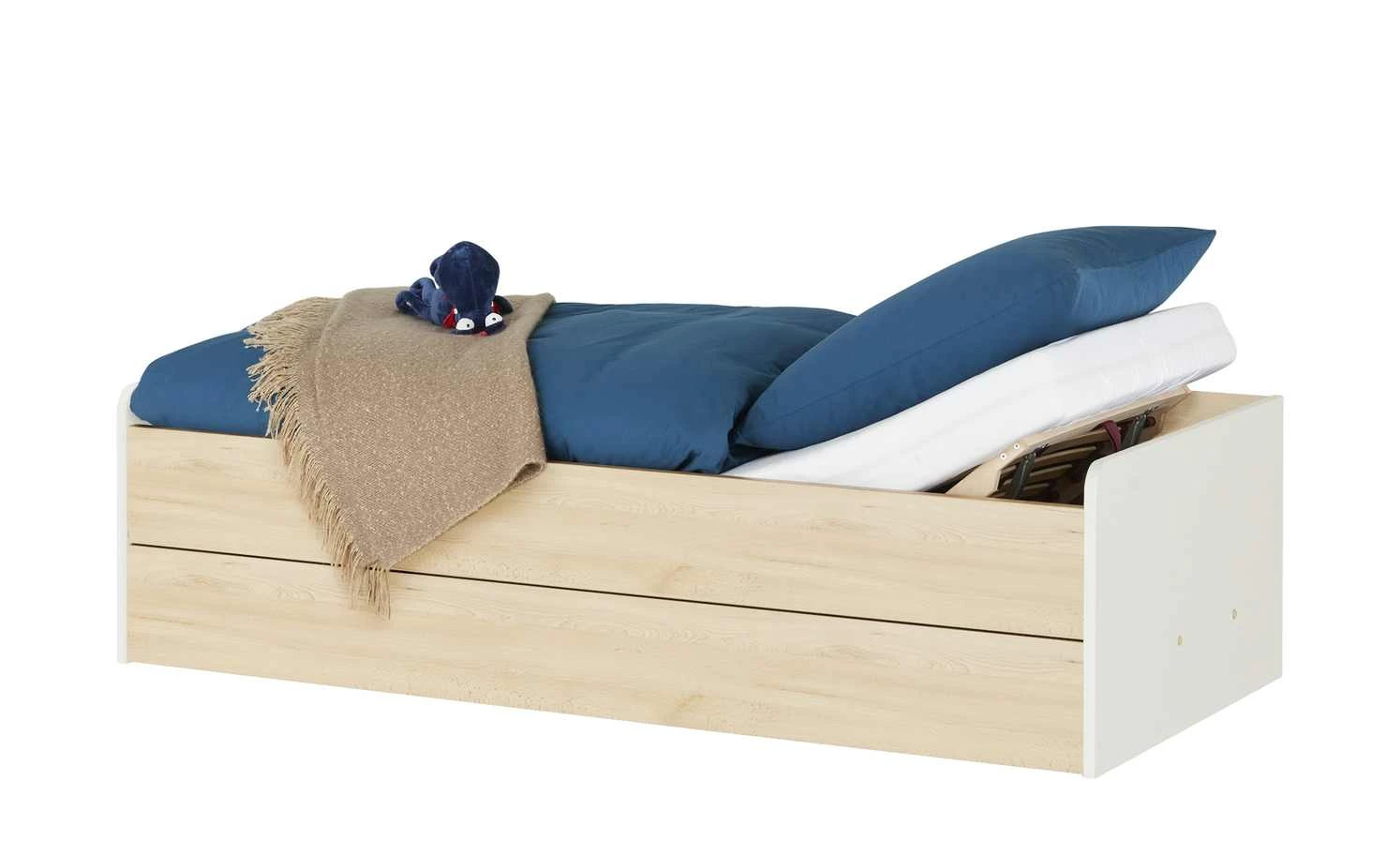Stauraumbett Grow Up | Sandgrau / Livorno Buche (Nachbildung) 90 cm 8 Stauraumbett Grow Up | Sandgrau / Livorno Buche (Nachbildung) 90 cm – Bild 6