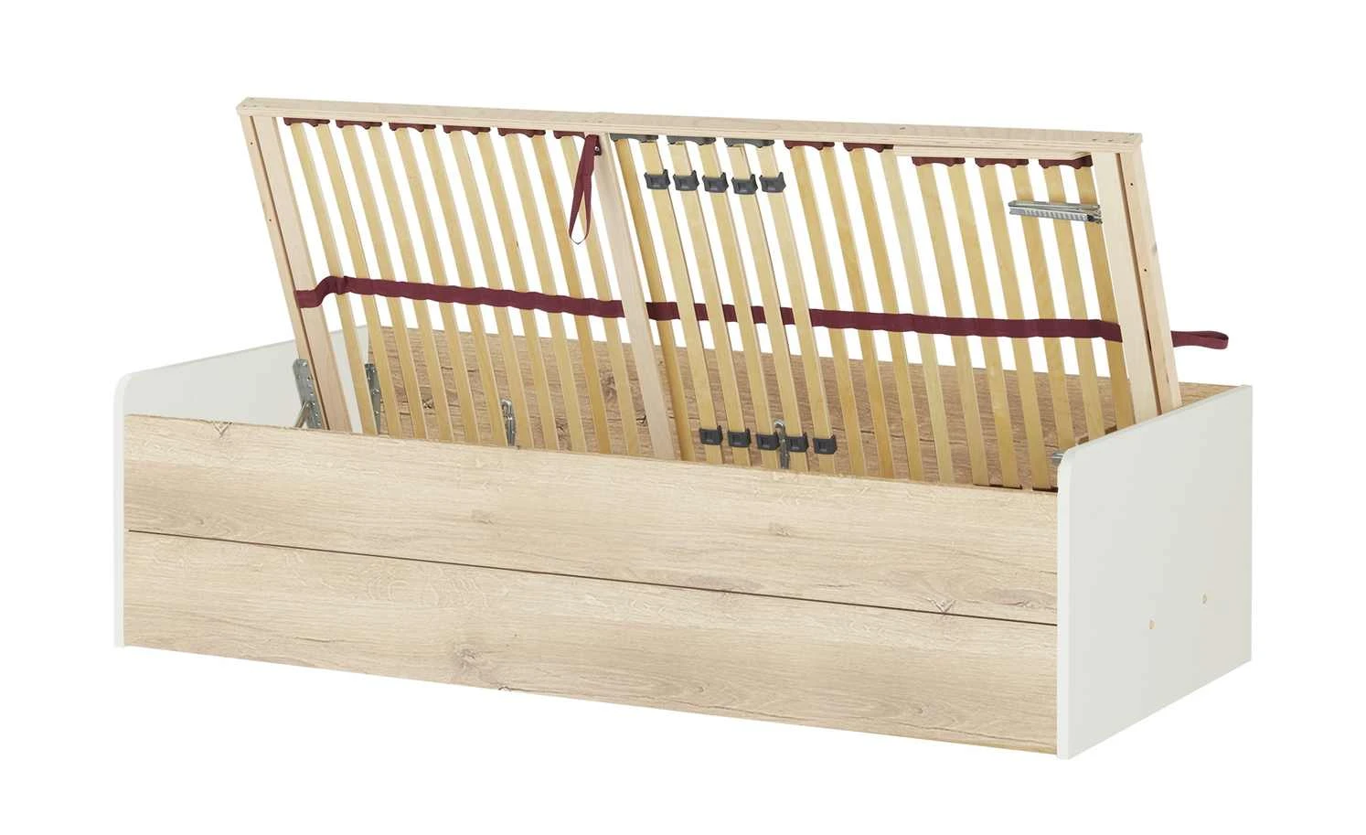 Stauraumbett Grow Up | Sandgrau / Risseiche (Nachbildung) 90 cm 5 Stauraumbett Grow Up | Sandgrau / Risseiche (Nachbildung) 90 cm – Bild 3