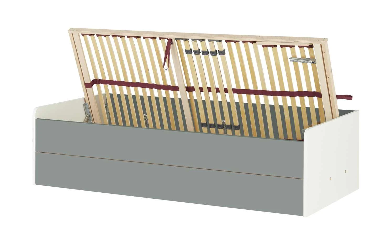 Stauraumbett Grow Up | Weiß / Grau 90 cm 5 Stauraumbett Grow Up | Weiß / Grau 90 cm – Bild 3