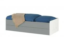 Stauraumbett Grow Up | Weiß / Grau 90 cm
