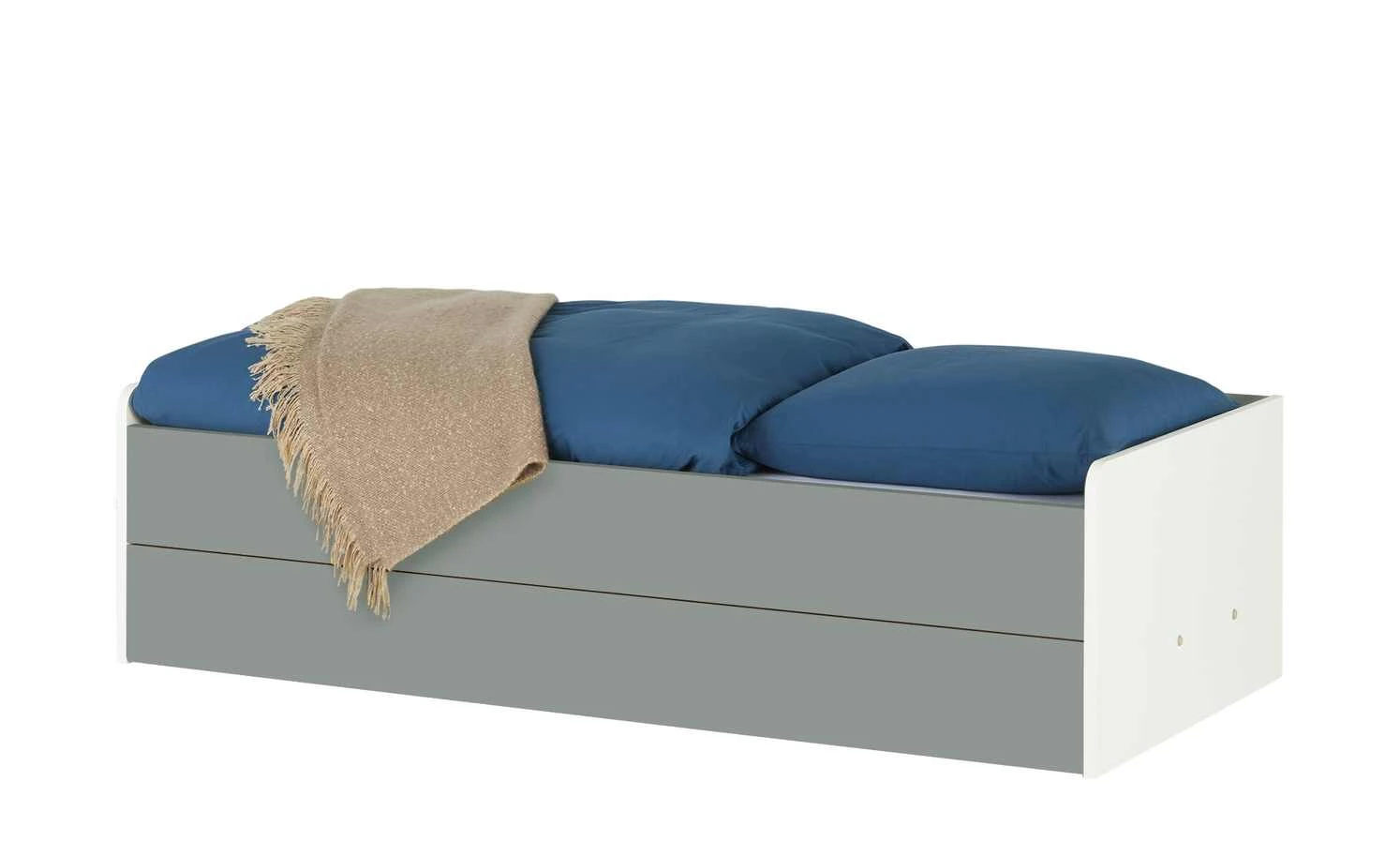 Stauraumbett Grow Up | Weiß / Grau 90 cm 3 Stauraumbett Grow Up | Weiß / Grau 90 cm