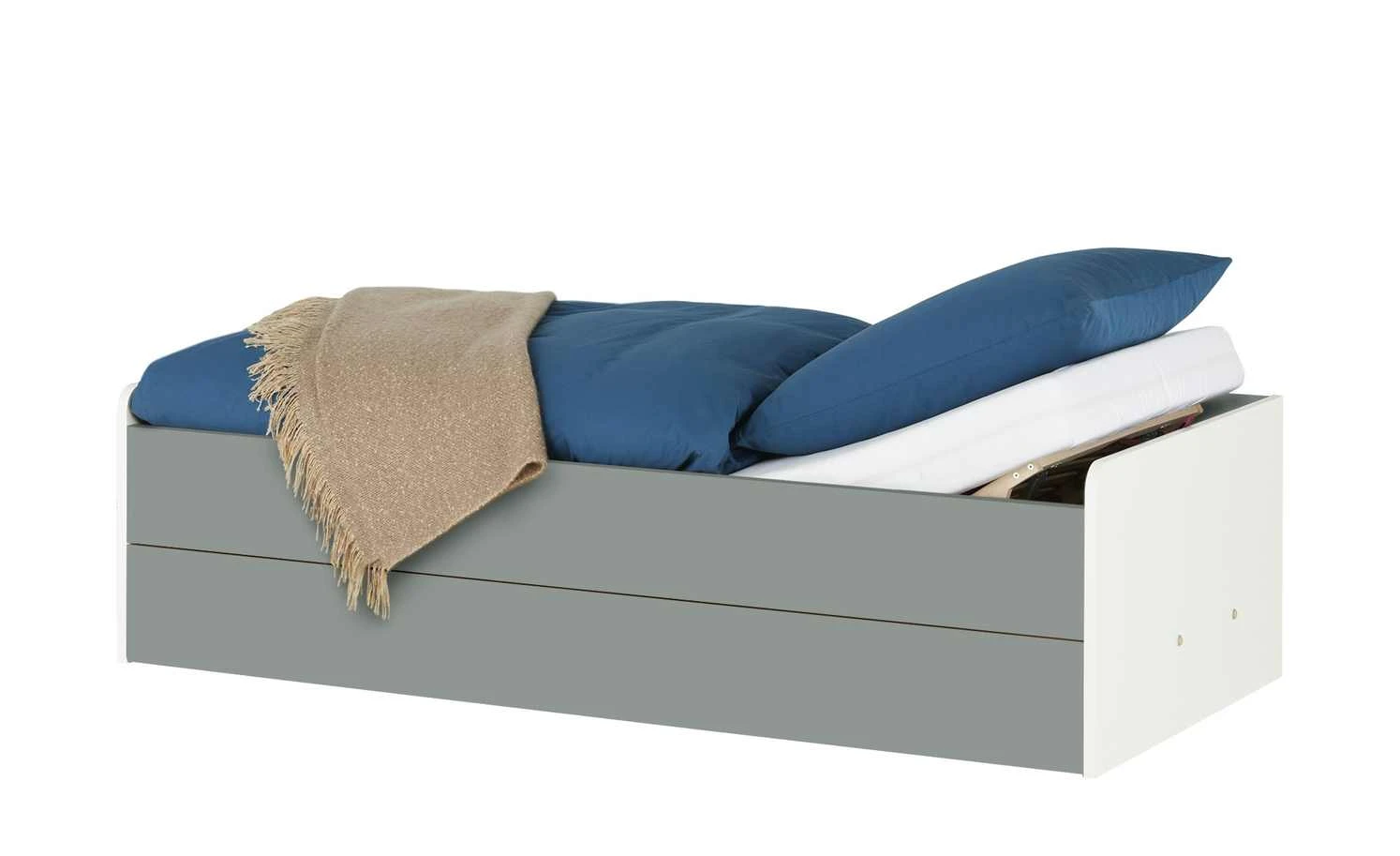 Stauraumbett Grow Up | Weiß / Grau 90 cm 8 Stauraumbett Grow Up | Weiß / Grau 90 cm – Bild 6