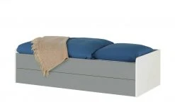 Stauraumbett Grow Up | Sandgrau / Grau 90 cm