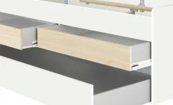 Duobett mit Stauraum Grow Up | Weiß / Livorno Buche (Nachbildung) 90 cm -Kindermöbel Verkaufsladen 12114827 3 202003112234