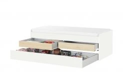 Duobett mit Stauraum Grow Up | Weiß / Livorno Buche (Nachbildung) 90 cm -Kindermöbel Verkaufsladen 12114827 8 202003112234