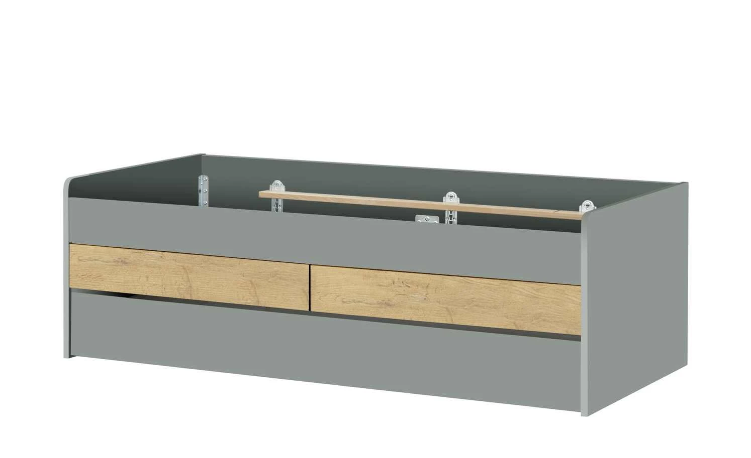 Duobett mit Stauraum Grow Up | Grau / Wildeiche (Nachbildung) 90 cm 4 Duobett mit Stauraum Grow Up | Grau / Wildeiche (Nachbildung) 90 cm – Bild 2