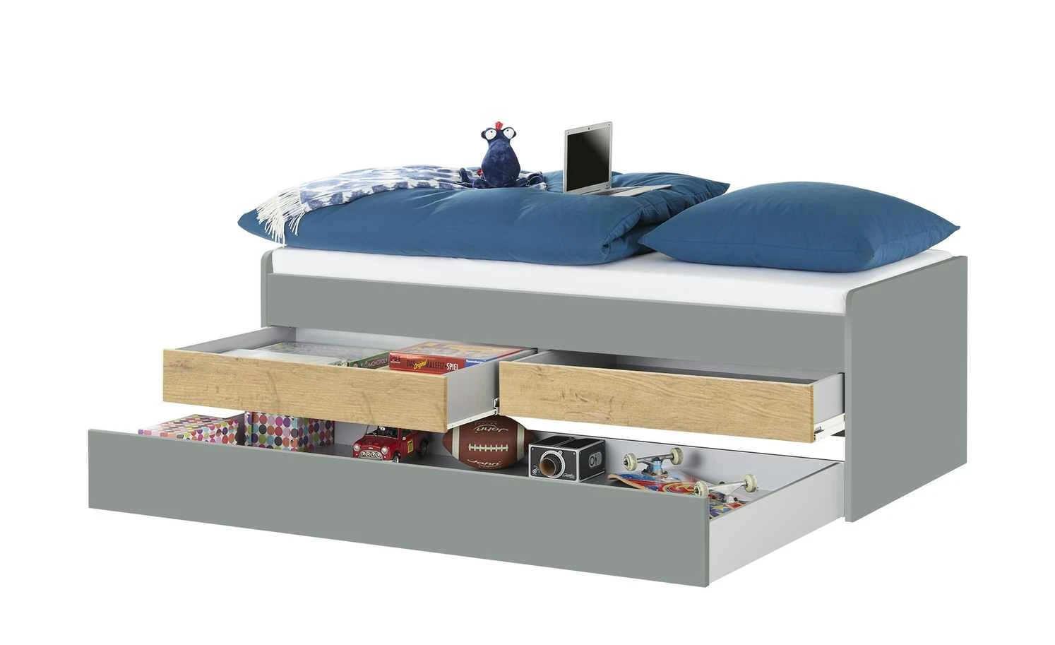 Duobett mit Stauraum Grow Up | Grau / Wildeiche (Nachbildung) 90 cm 12 Duobett mit Stauraum Grow Up | Grau / Wildeiche (Nachbildung) 90 cm – Bild 10
