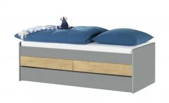 Duobett mit Stauraum Grow Up | Grau / Wildeiche (Nachbildung) 90 cm