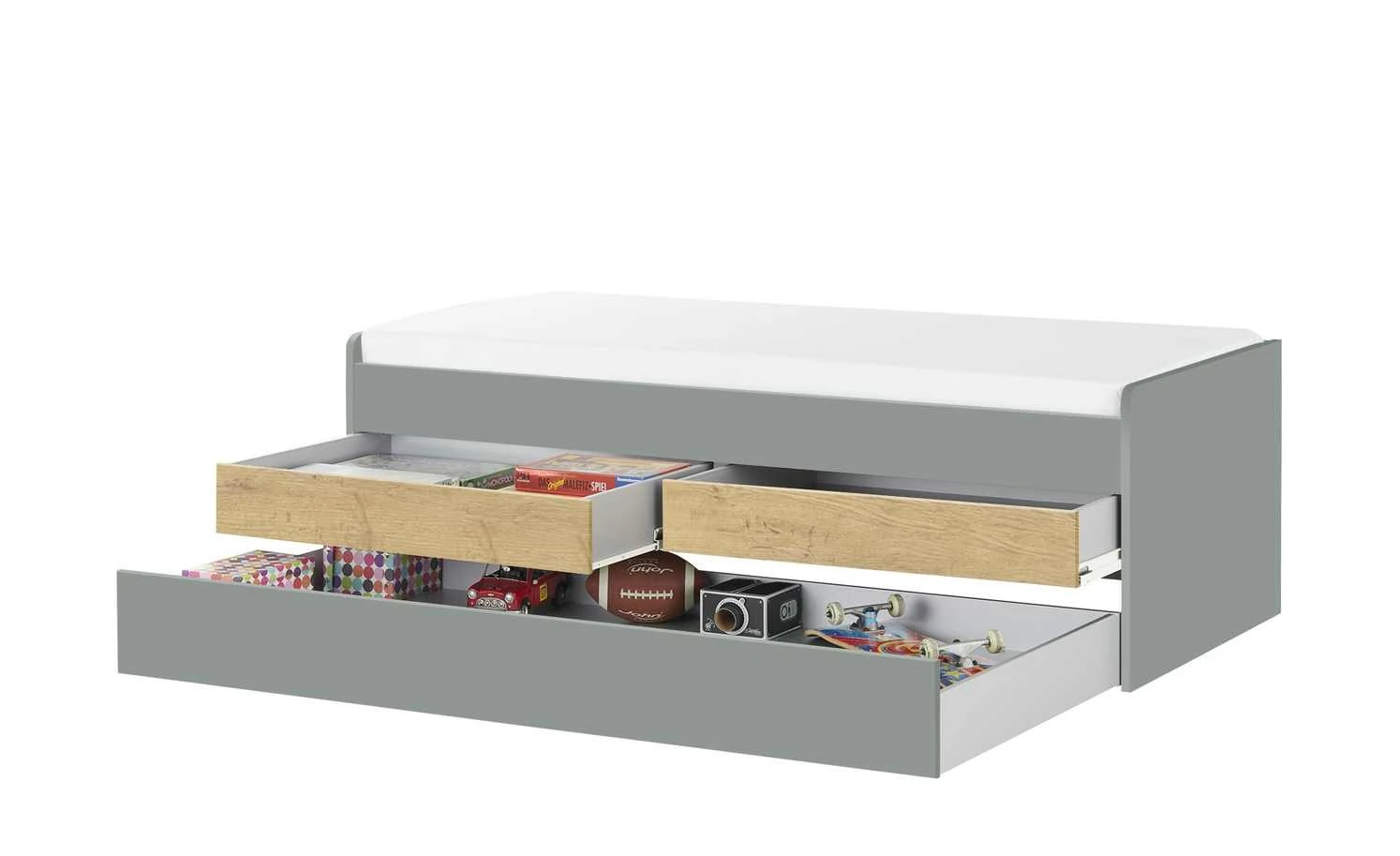 Duobett mit Stauraum Grow Up | Grau / Wildeiche (Nachbildung) 90 cm 10 Duobett mit Stauraum Grow Up | Grau / Wildeiche (Nachbildung) 90 cm – Bild 8