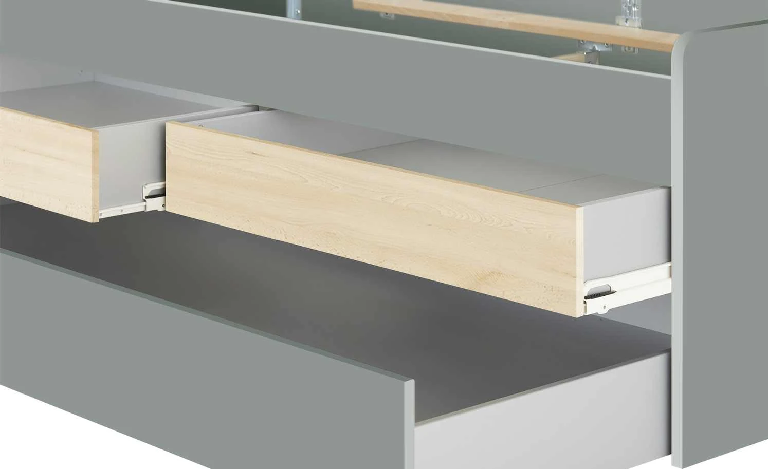Duobett mit Stauraum Grow Up | Grau / Livorno Buche (Nachbildung) 90 cm 12 Duobett mit Stauraum Grow Up | Grau / Livorno Buche (Nachbildung) 90 cm – Bild 10