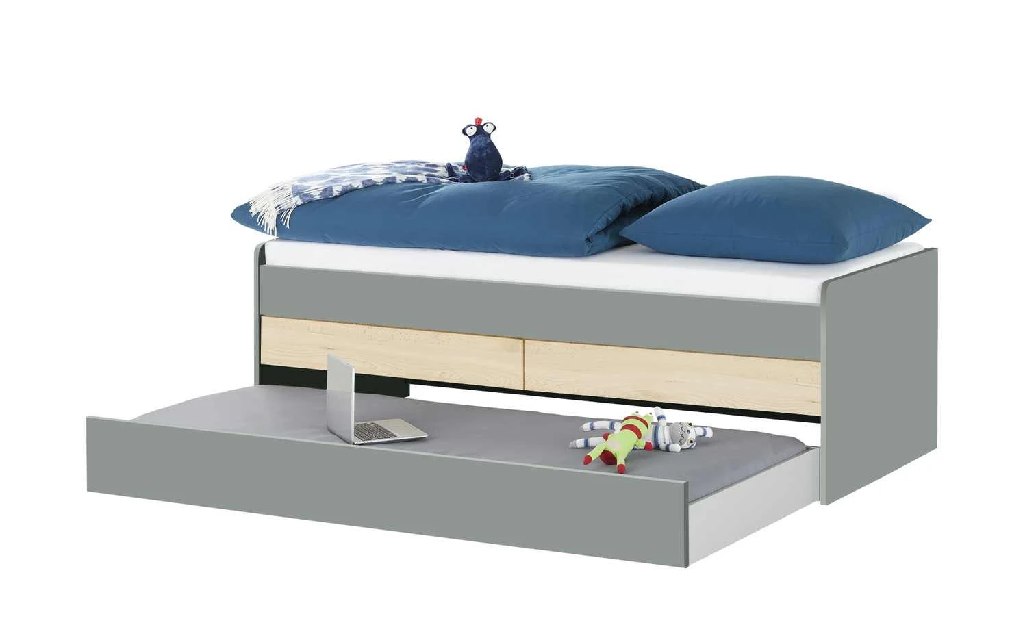 Duobett mit Stauraum Grow Up | Grau / Livorno Buche (Nachbildung) 90 cm 6 Duobett mit Stauraum Grow Up | Grau / Livorno Buche (Nachbildung) 90 cm – Bild 4