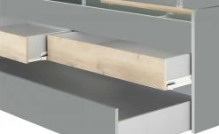 Duobett mit Stauraum Grow Up | Grau / Risseiche (Nachbildung) 90 cm -Kindermöbel Verkaufsladen 12114831 6 202003112234